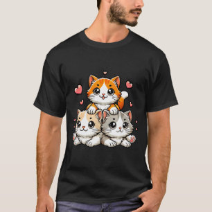 Camiseta Gatos fofos kawaii neko gatinhos engraçados presen