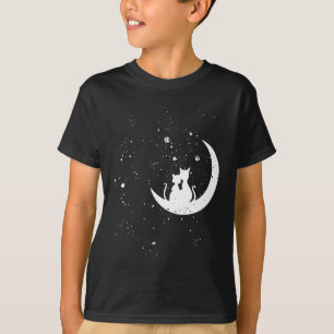 Camiseta Gatos Fofos na Lua