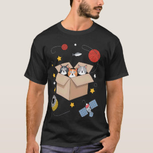 Camiseta Gatos Fofos No Espaço Humor Irônico De Gato Gatinh