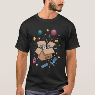 Camiseta Gatos Fofos No Espaço Humor Irônico De Gato Gatinh