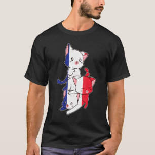 Camiseta Gatos França França Francês