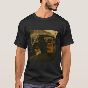 Camiseta Gatos Gângster Engraçados Homens Mulheres Amantes