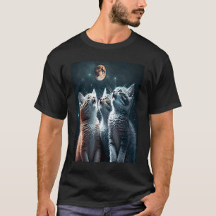 Camiseta Gatos Gatinhos Galáxia OVNI Gato No Espaço 3