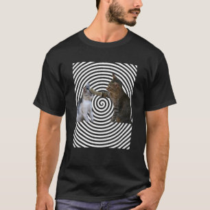 Camiseta Gatos Gato Gatito Gato Doméstico Psicocinese Hipno