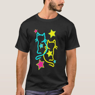 Camiseta Gatos, Gatos, Crianças, Criança, Retro Gatinhos Vi
