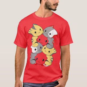 Camiseta Gatos Gatos Filha de Gatinho Bonita Neko Kitten Ka