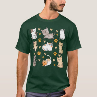 Camiseta Gatos Gatos Fresco Fogueira Proprietário De Gatos