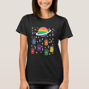 Camiseta Gatos Gays No Espaço Orgulho Arco-Íris