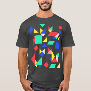 Camiseta Gatos Geométricos - Abstrato Retro Design