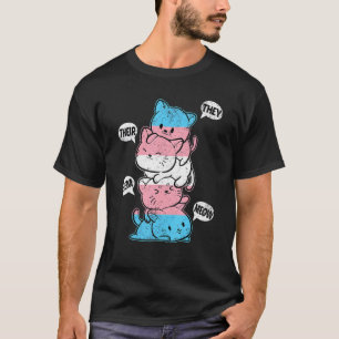 Camiseta Gatos Glbt Pile Gbt Ggbt Rótulo Trans Pu