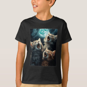 Camiseta Gatos Gritando Na Lua Engraçada Meme Alpha Mache