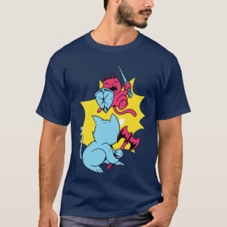 Camiseta gatos guerreiros