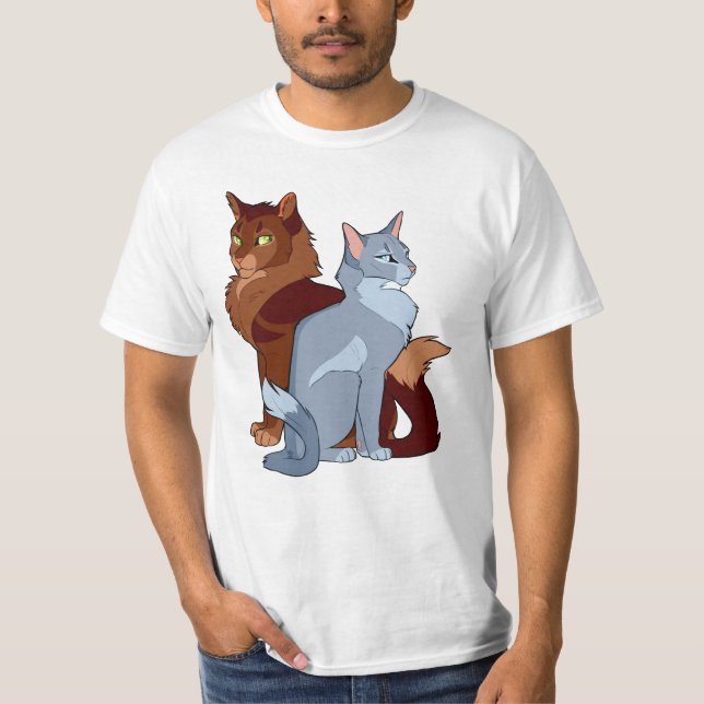 Camiseta Gatos guerreiros clássicos (Frente)
