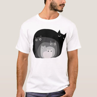 Camiseta Gatos Hertorossexuais Gatos Negros Engraçados Dão