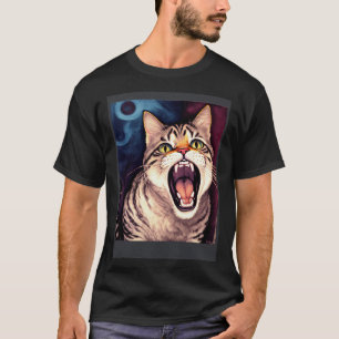 Camiseta Gatos Impressionistas Gritantes Impressionistas