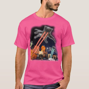 Camiseta Gatos Invasão Ataque Cosmos Space Galaxy Ufo Alien