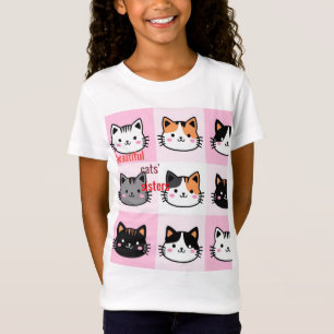 Camiseta gatos irmãs bonitas