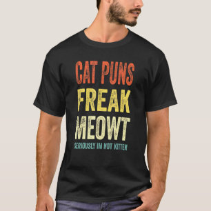 Camiseta Gatos Jogos de Palavras Me Fazenem Miarr Frio Esto