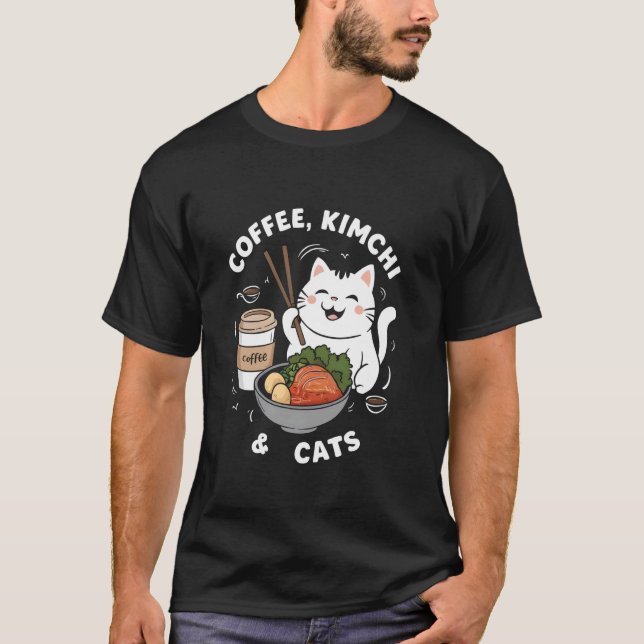 Camiseta Gatos Kimchi Café (Frente)
