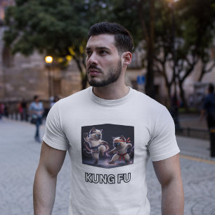 Camiseta Gatos Kung Fu Épicos Arte Marcial