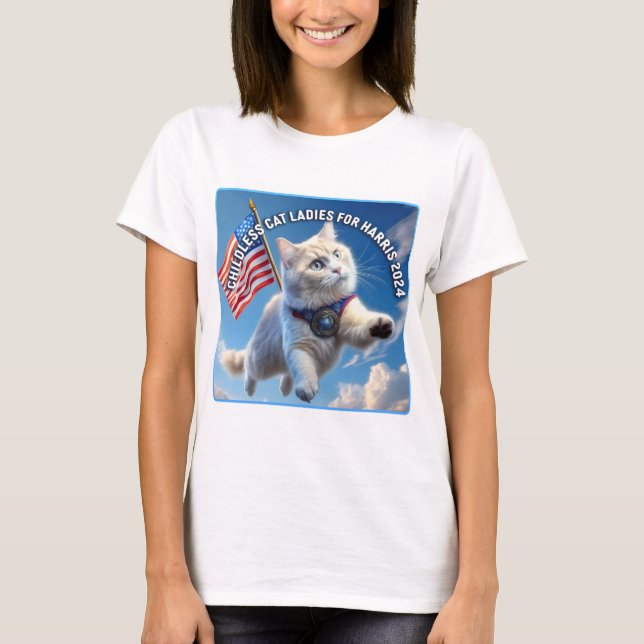 CAMISETA GATOS LADIDES PARA KAMALA (Frente)