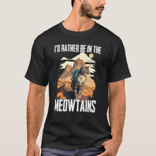 Camiseta Gatos Legais de Caminhada Para Homens Mulheres Cri