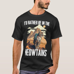 Camiseta Gatos Legais de Caminhada Para Homens Mulheres Cri