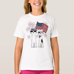 Camiseta Gatos Legais Patrióticos