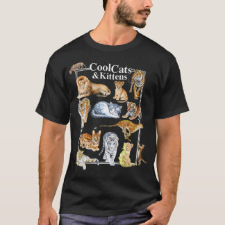 Camiseta Gatos legal E Gatinhos De Leopardo Leão De Tigre