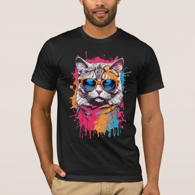 Camiseta Gatos legal: "Me Chame de Apolo" (Frente)