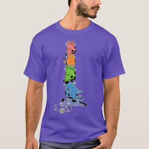 Camiseta Gatos LGBT Kawaii orgulho gay empilham Animes Boni
