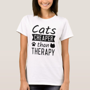 Camiseta Gatos Mais Baratos Que Terapia