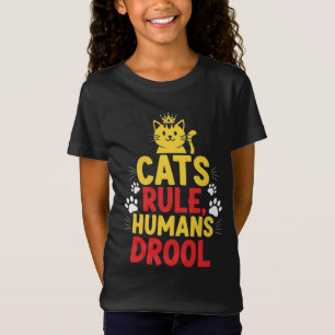 Camiseta Gatos Mandam, Humanos Babam