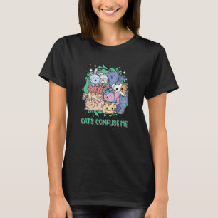 Camiseta Gatos Me Confundem Frases de Gatos Citações de Gat