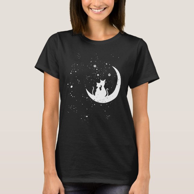 Camiseta Gatos Moon Crescente (Frente)