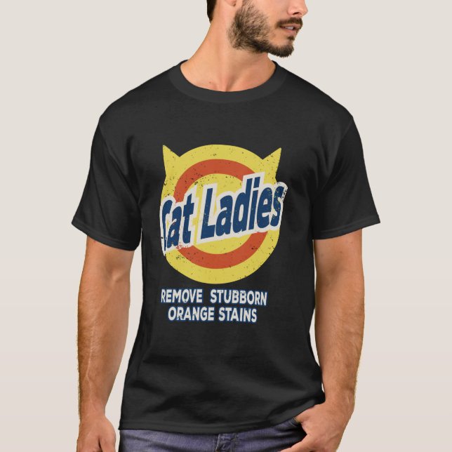 Camiseta Gatos Mulheres para Kamala Removem Manchas de Lara (Frente)