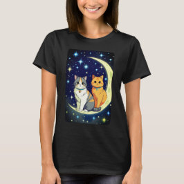 CAMISETA GATOS NA LUA