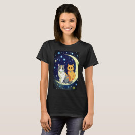 CAMISETA GATOS NA LUA