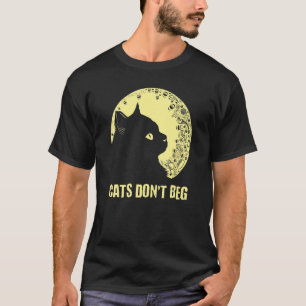 Camiseta Gatos Não Mendigam Mãe de Gato Pai de Gato Humor
