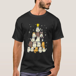 Camiseta Gatos Natal Ree Gatinho Meninos Meninas Homem Nata