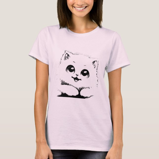 Camiseta gatos, natureza, animais (Frente)