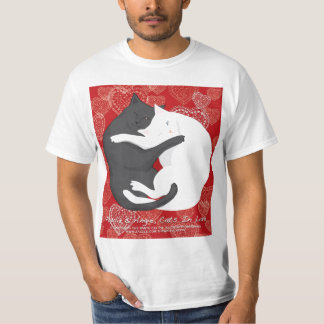 Camiseta Gatos no Amor: Paulie & Angie