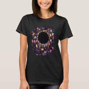 Camiseta Gatos no Buraco Negro  Gato  Mãe Gato Pai Gato Hom
