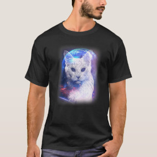 Camiseta Gatos No Espaço Astral Cosmic Astronauta Galáxia 2