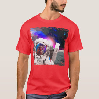 Camiseta Gatos No Espaço Astral Cósmico Astronauta Design E