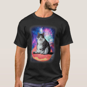 Camiseta Gatos No Espaço Sideral Gatos Cósmicos Gatos Espa