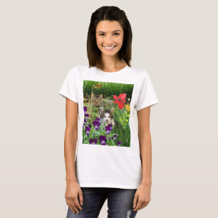 Camiseta Gatos no Jardim Amantes de Gatos 