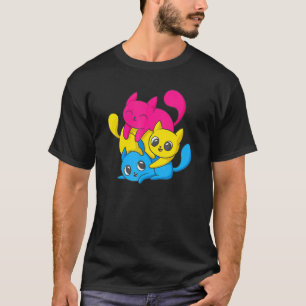 Camiseta Gatos Orgulho Pansexual Lgbt Bandeira Pansexualida