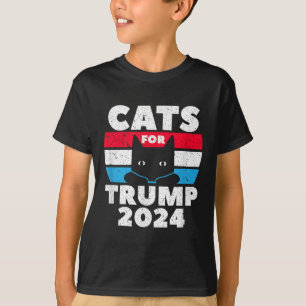 Camiseta Gatos Para A Eleição De Trump 2024