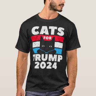 Camiseta Gatos Para A Eleição De Trump 2024